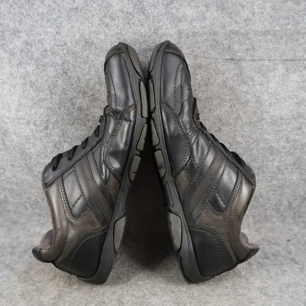 Sonoma Shoes Mens 9.5 Lifestyle Sneakers Casual Square Toe Lace Up Black Classic